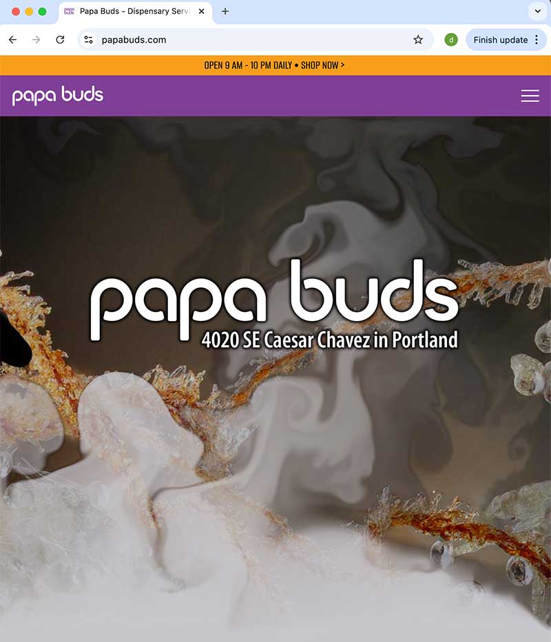 Website-designer-for-papa-buds-is-vapordave