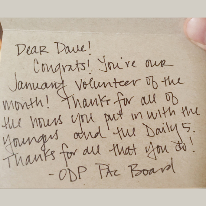 Volunteer of the Month